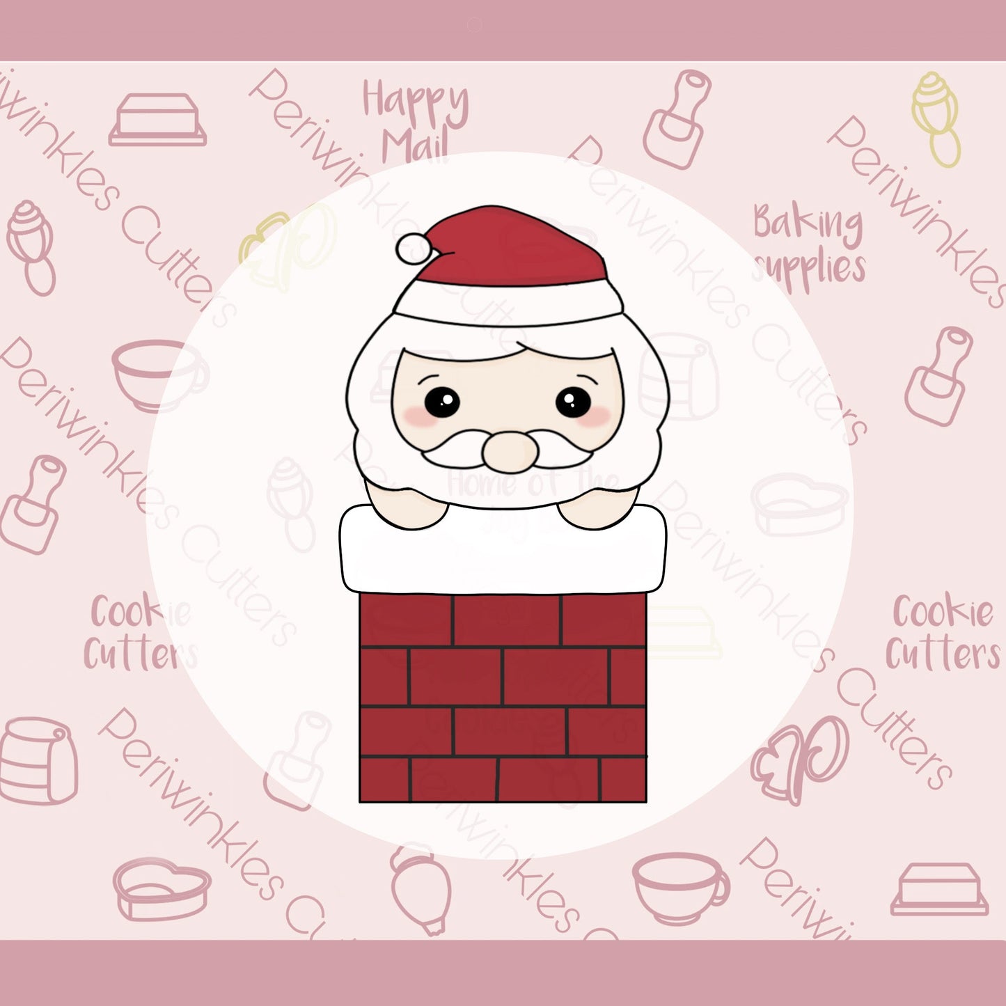 Santa Chimney Cookie Cutter - Periwinkles Cutters