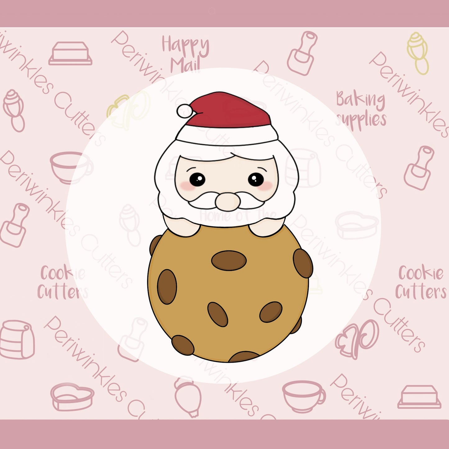 Santa Cookie Cookie Cutter - Periwinkles Cutters
