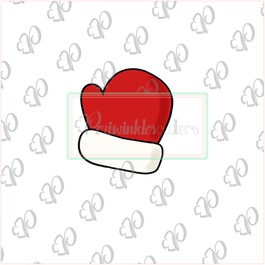 Santa's Mitten Cookie Cutter - Periwinkles Cutters