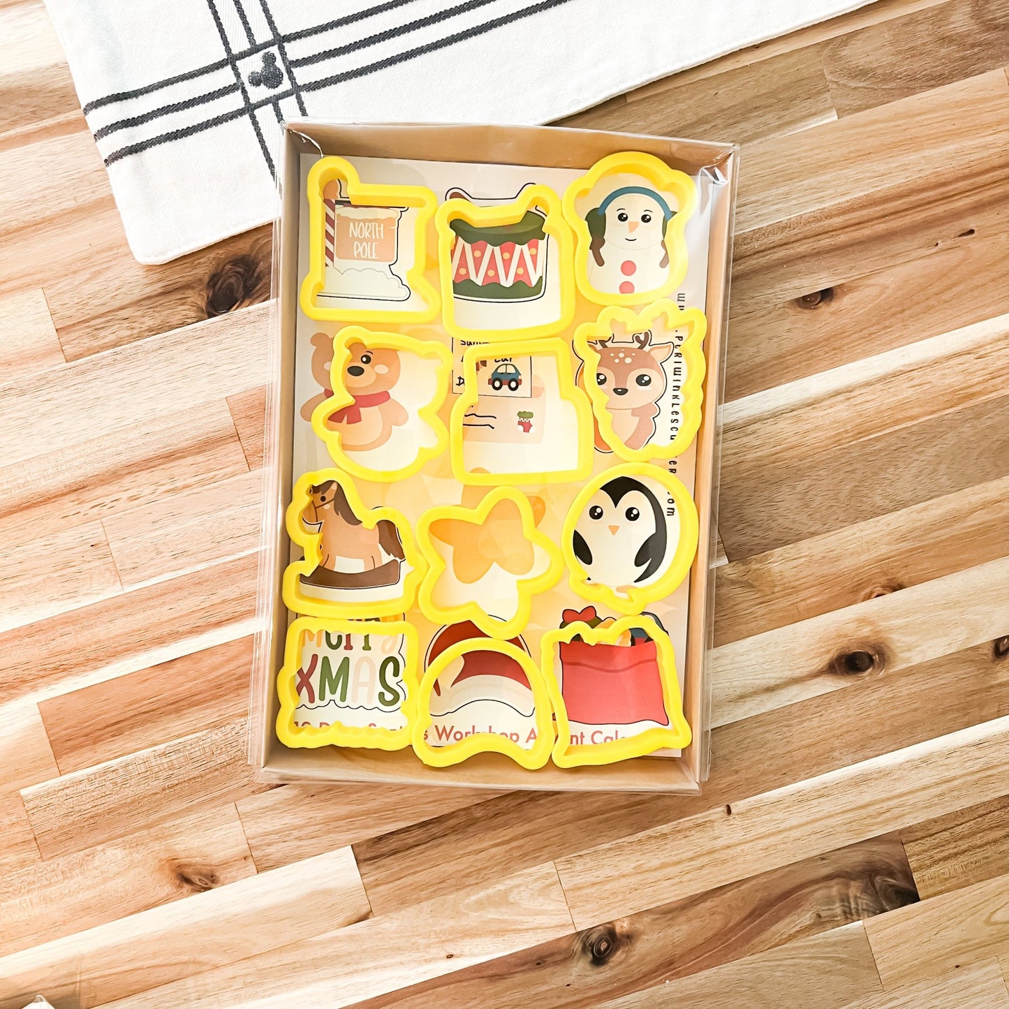 Santa's Workshop Advent 12 Pieces Set - Periwinkles Cutters Cookie Cutters