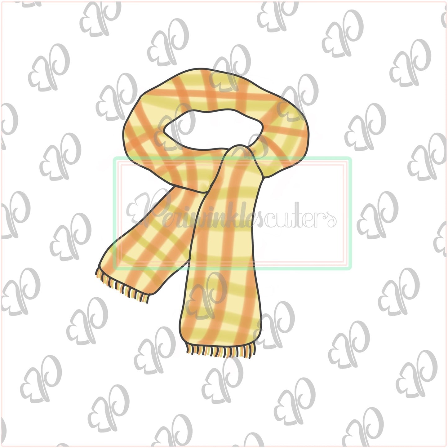Scarf Cookie Cutter - Periwinkles Cutters