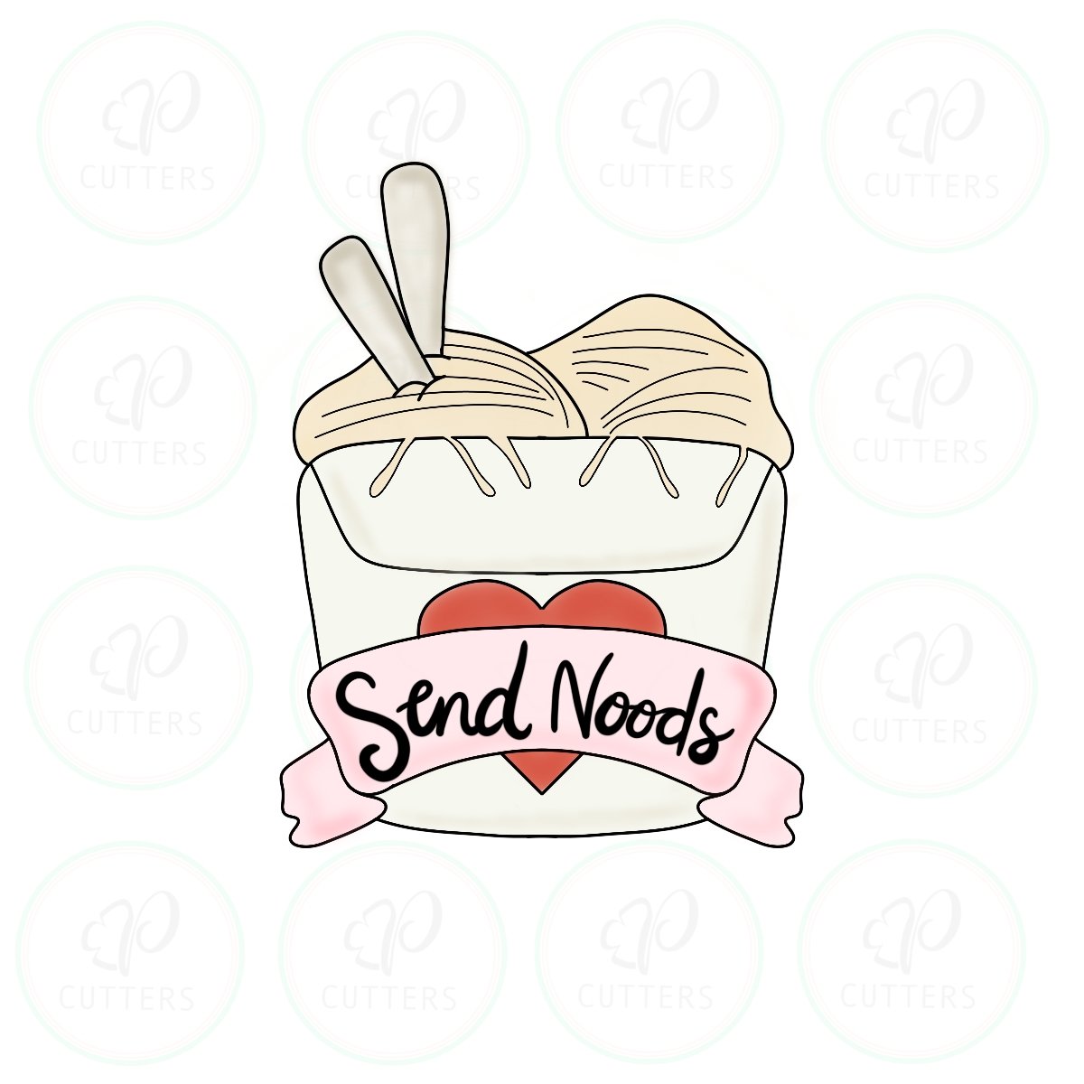 Send Noods Cookie Cutter - Periwinkles Cutters