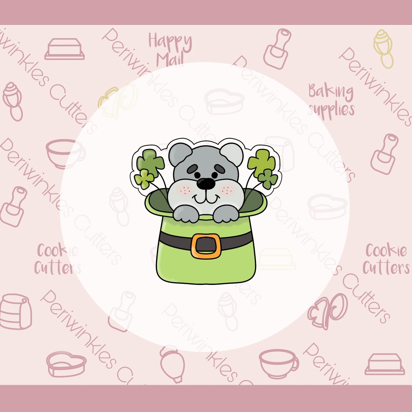 Shepherd in the Leprechaun Hat - St. Patrick's - Periwinkles Cutters