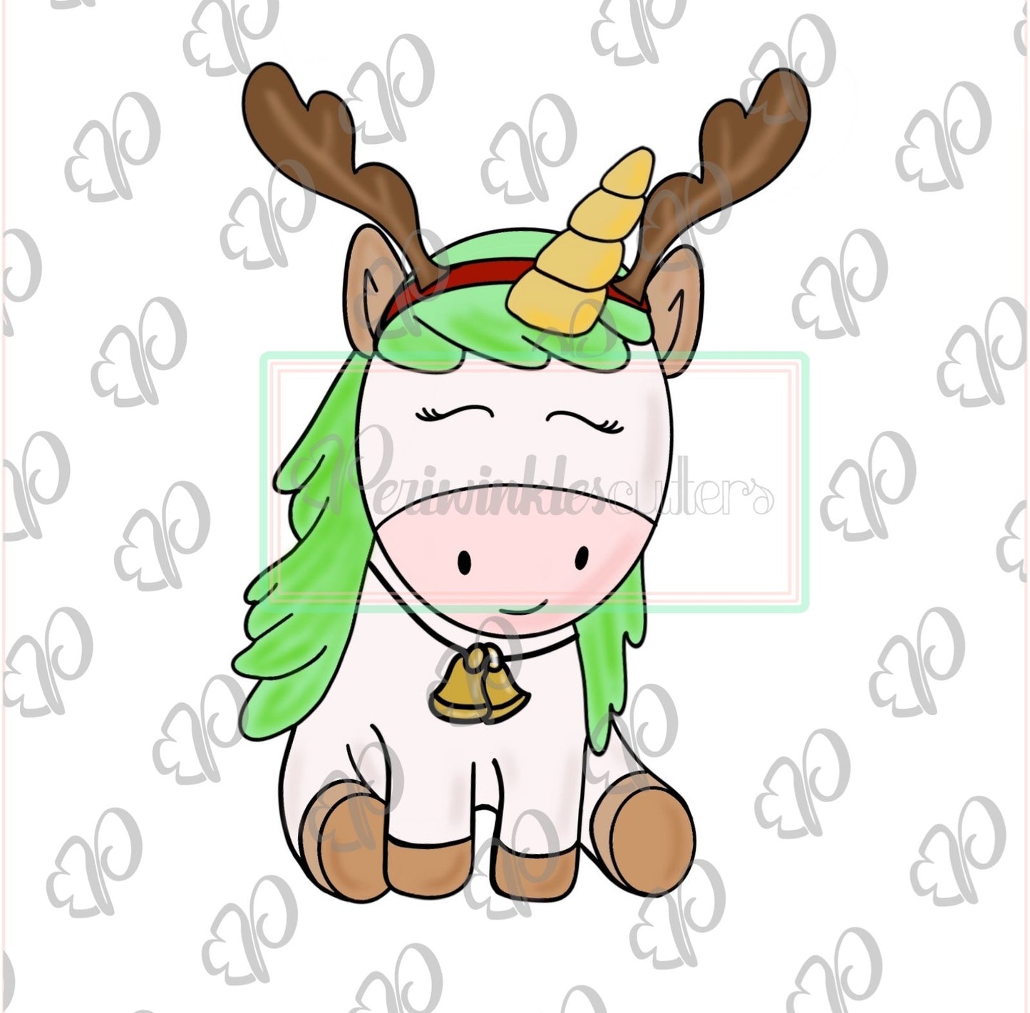 Shine the Reindeer Unicorn Cookie Cutter - Periwinkles Cutters