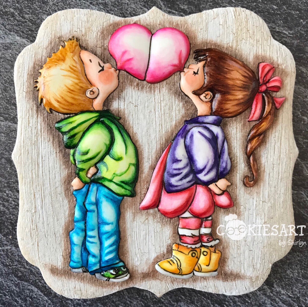 Shirlyn Plaque Cookie Cutter - Periwinkles Cutters