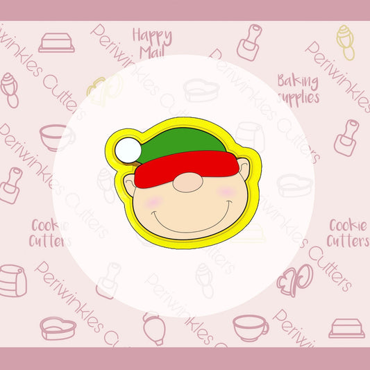 Shy Elf Face Cookie Cutter - Periwinkles Cutters