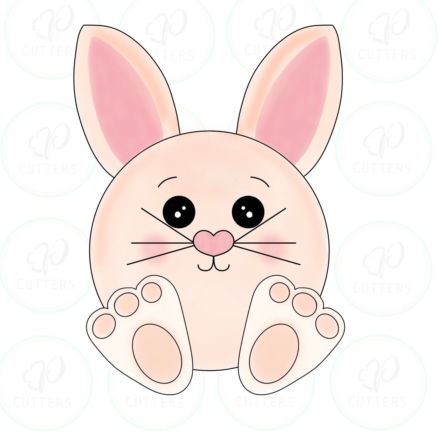 Sitting Bunny Cookie Cutter - Periwinkles Cutters