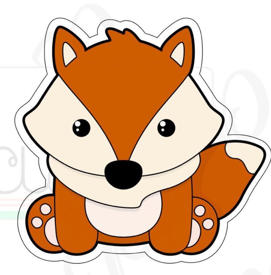 Sitting Fox Cookie Cutter - Periwinkles Cutters