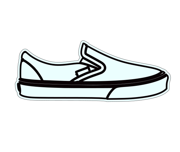 Skateboarding shoes Cookie Cutter - Periwinkles Cutters