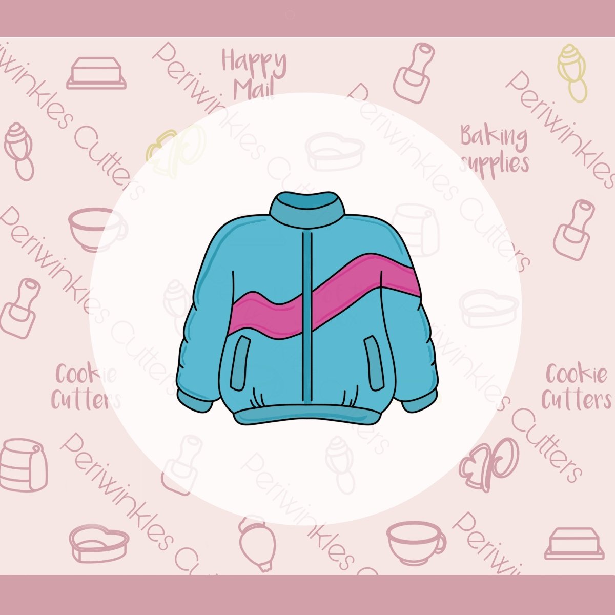 Ski Jacket Cookie Cutter - Periwinkles Cutters