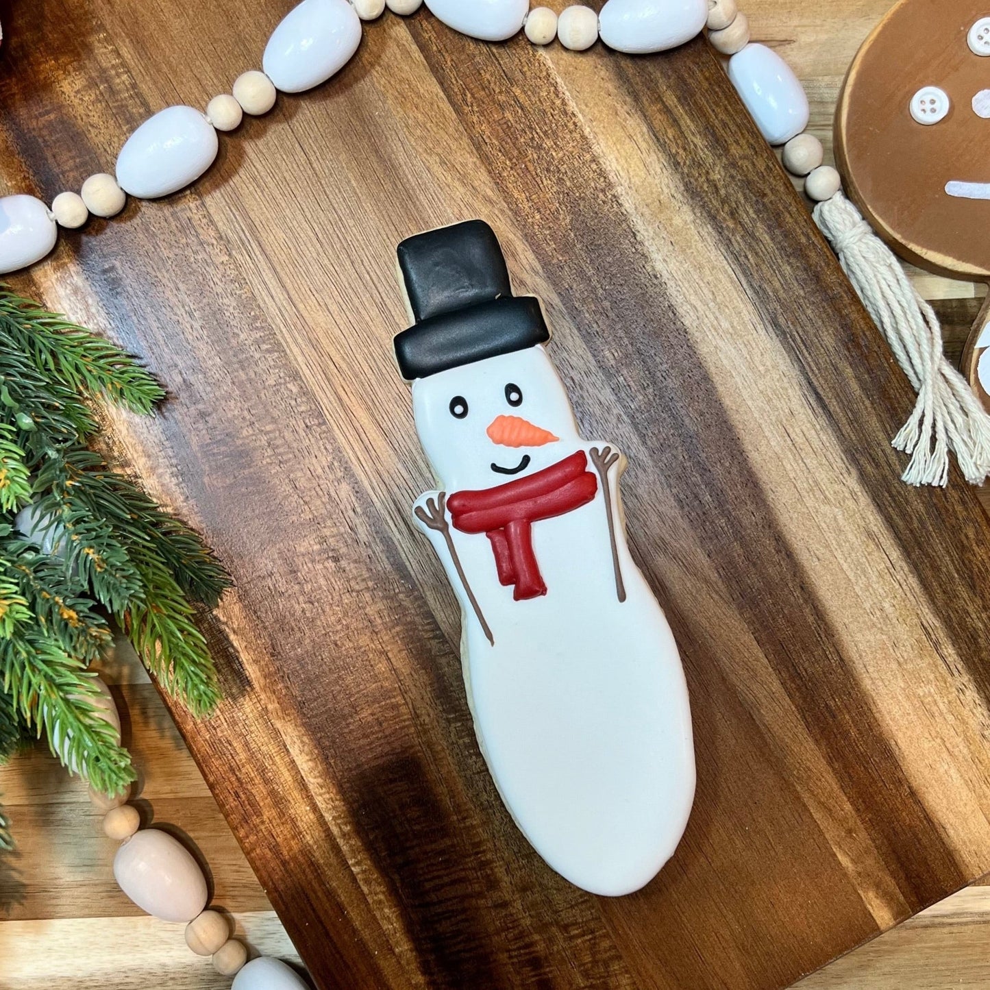 Skinny Long Snowman Cutter 7.7" - Periwinkles Cutters Cookie Cutters