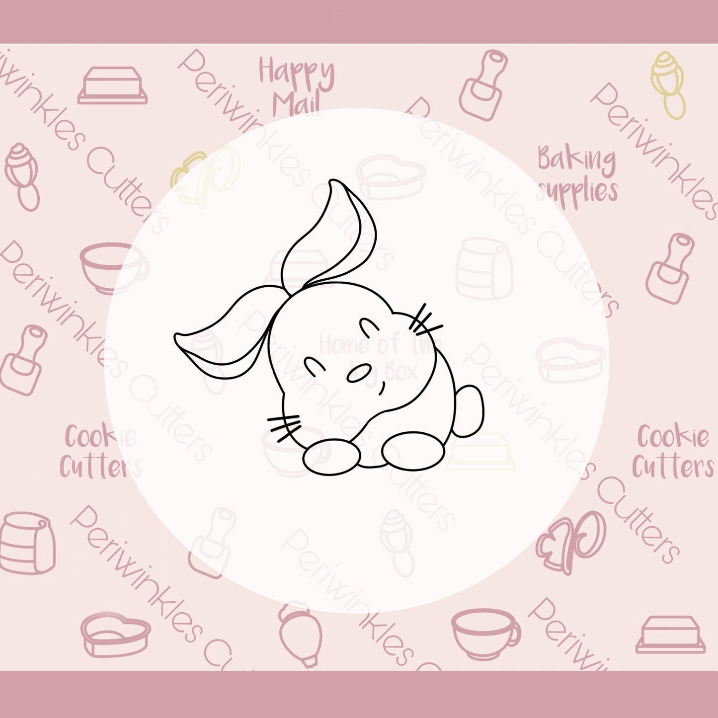 Sleepy Bunny Cookie Cutter - Periwinkles Cutters