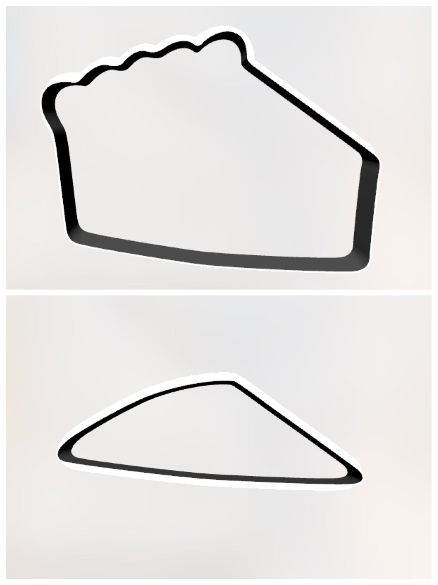 Slice of Pie 2 pieces Cookie Cutter - Periwinkles Cutters