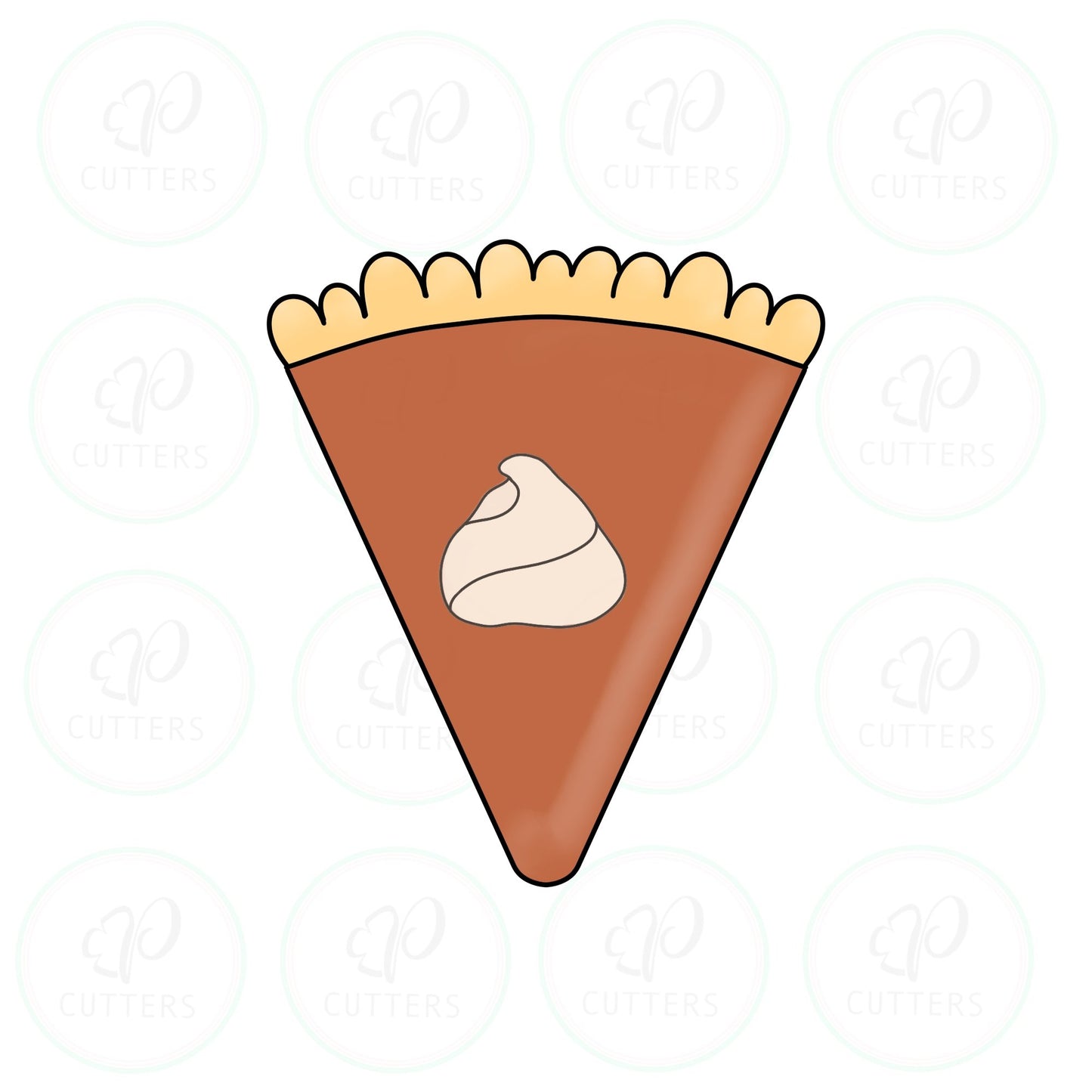 Slice of Pie - Candy Corn Cookie Cutter - Periwinkles Cutters