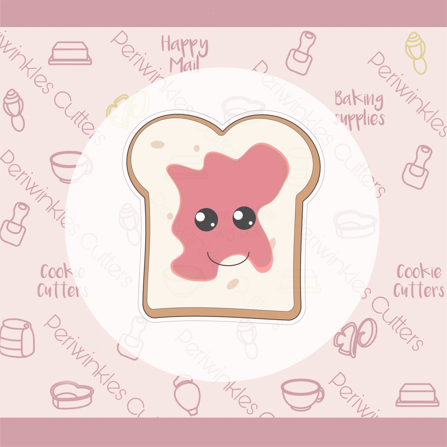 Slice of Toast Cookie Cutter - Periwinkles Cutters