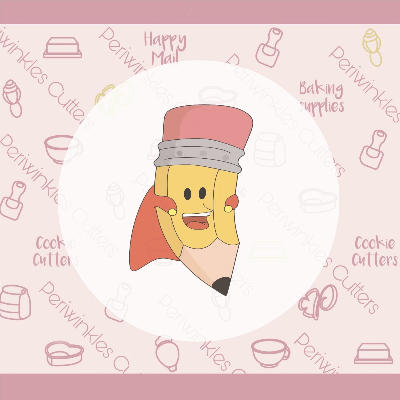 Slim Pencils Cookie Cutter - Periwinkles Cutters