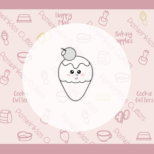 Snowman Cone Cookie Cutter - Periwinkles Cutters