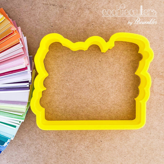 Snowman Family Plaque Cookie Cutter - Periwinkles Cutters