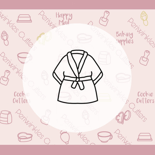 Spa Robe Cookie Cutter - Periwinkles Cutters