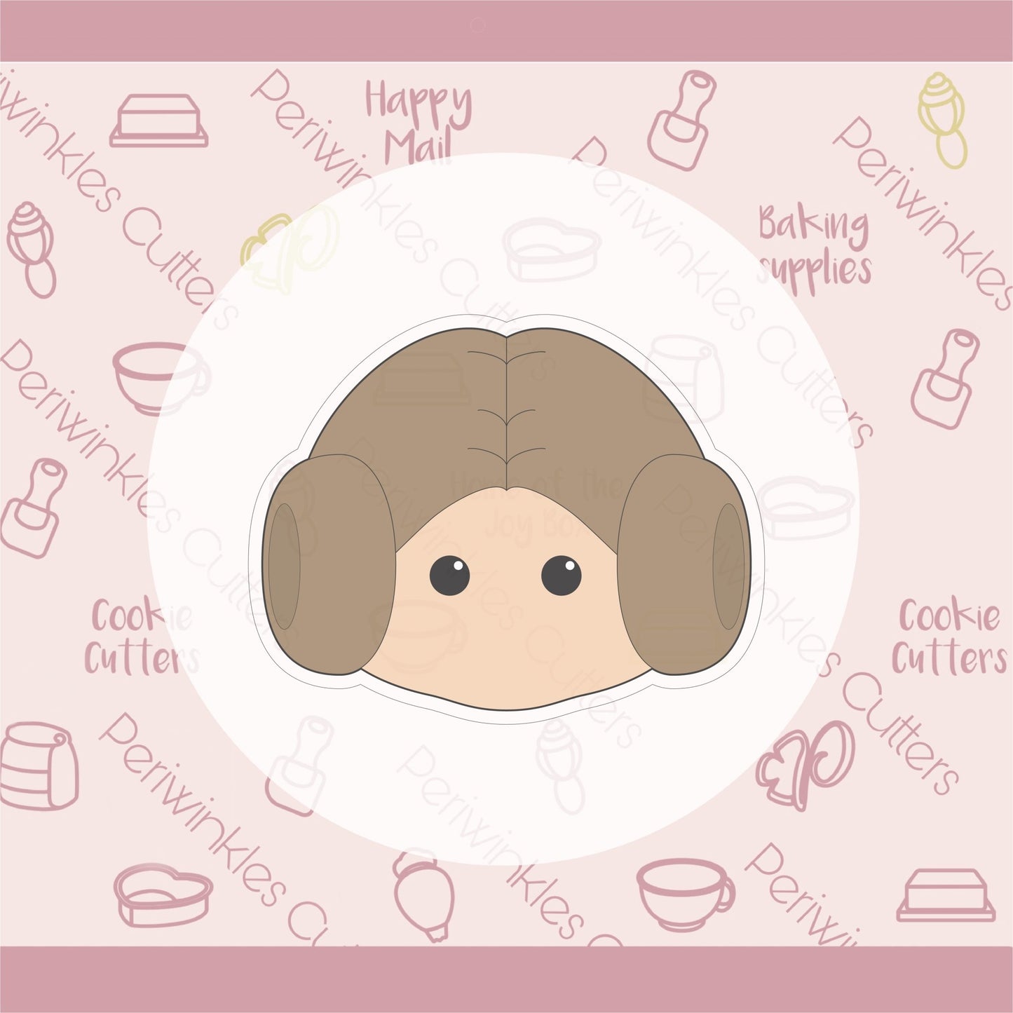 Space Princess Head Cookie Cutter - Periwinkles Cutters