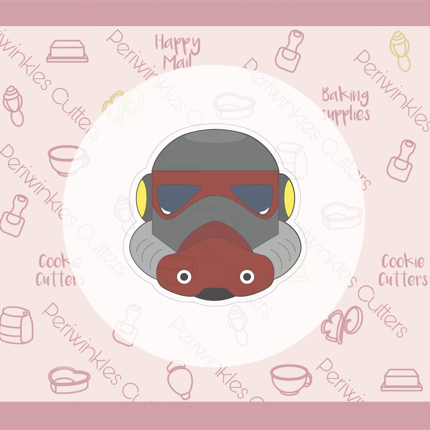 Space Soldier Head Cookie Cutter - Periwinkles Cutters