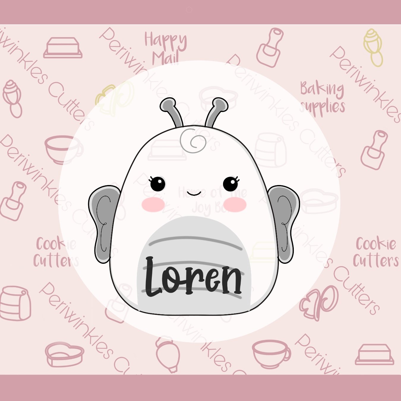 Squish Butterfly Plush Cookie Cutter - Periwinkles Cutters