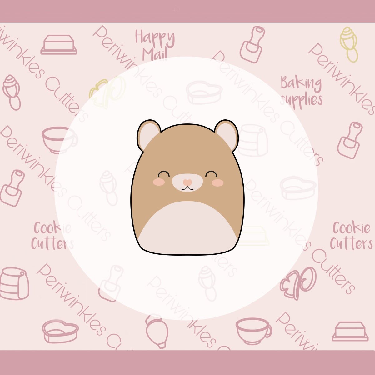 Squish Love Bear Cookie Cutter - Periwinkles Cutters Cookie Cutter