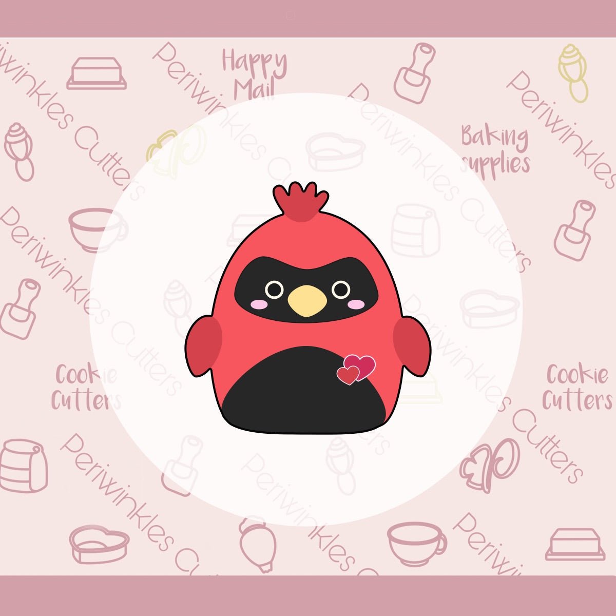 Squish Love Bird Cookie Cutter - Periwinkles Cutters Cookie Cutter