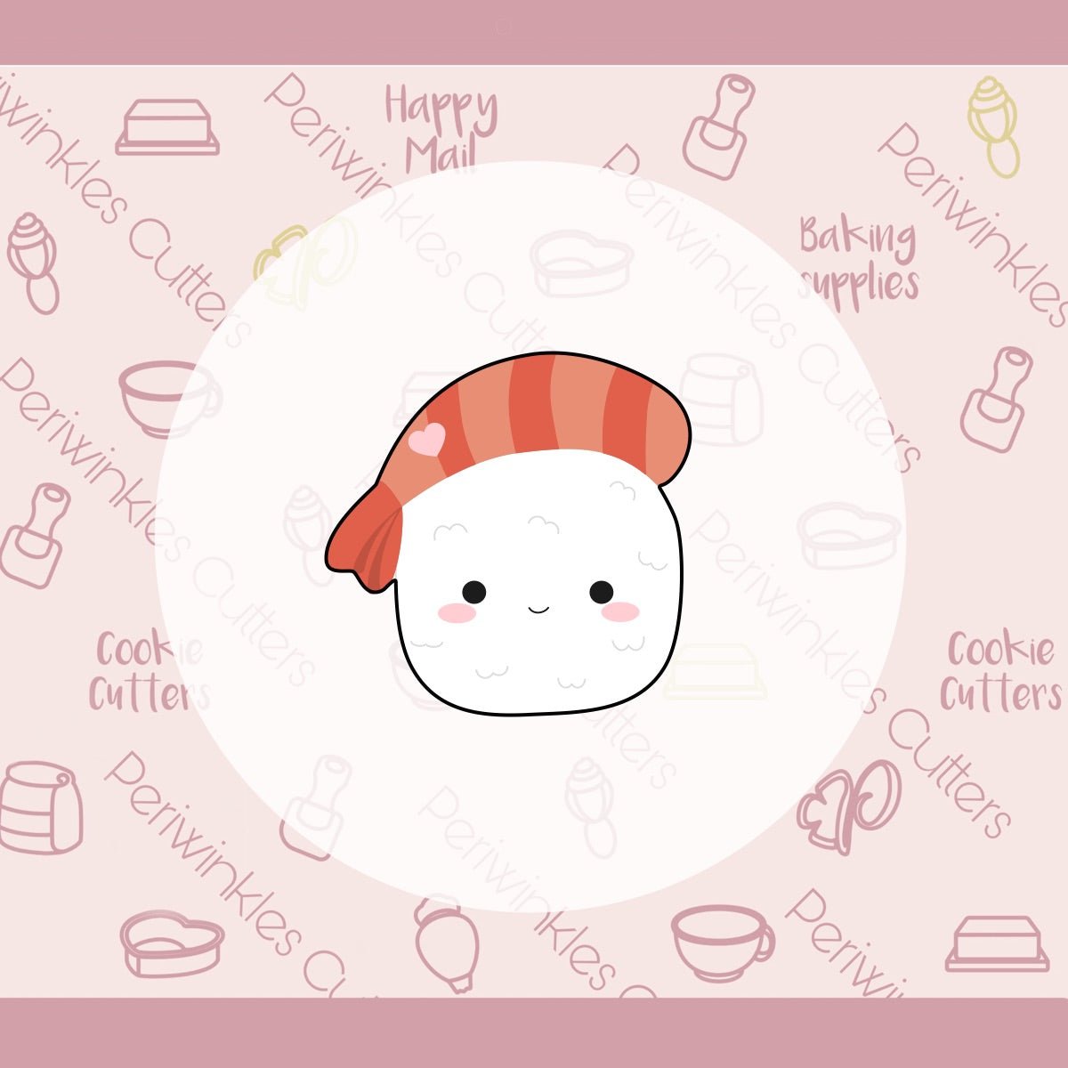 Squish Nigiri Cookie Cutter - Periwinkles Cutters Cookie Cutter