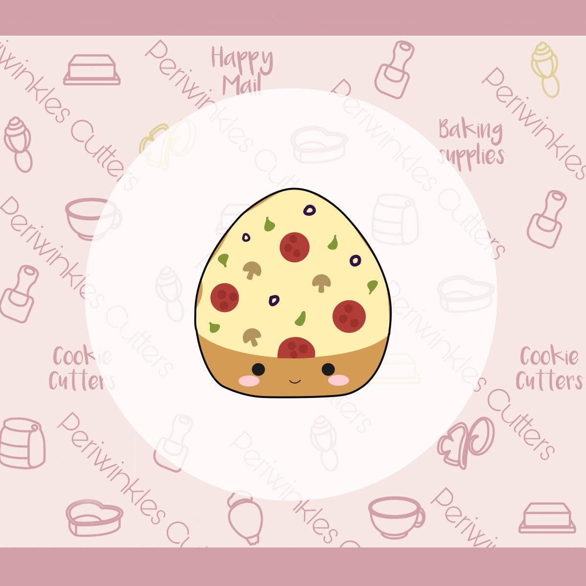 Squish Pizza Slice Cookie Cutter - Periwinkles Cutters Cookie Cutter