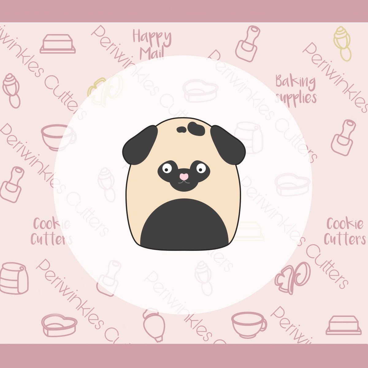 Squish Puppy Cookie Cutter - Periwinkles Cutters Cookie Cutter