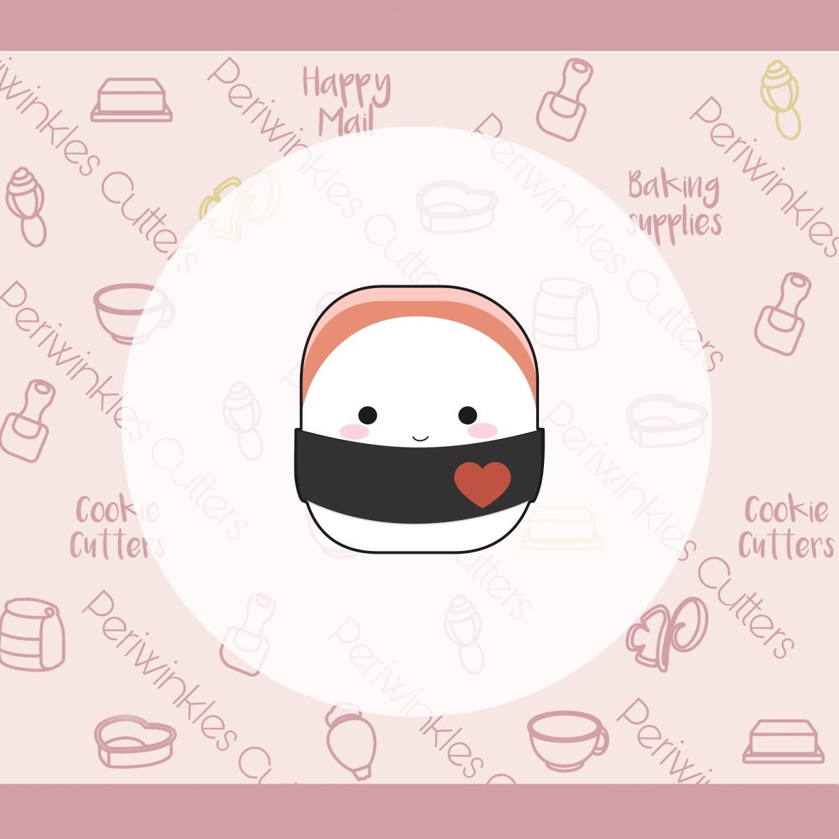 Squish Sushi Roll Cookie Cutter - Periwinkles Cutters Cookie Cutter