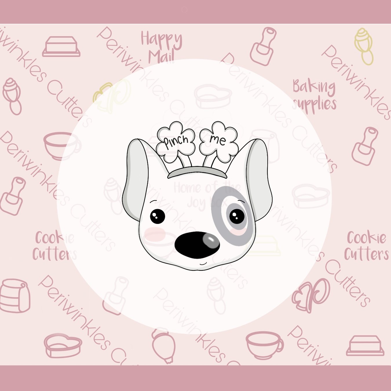 St Patricks Bullseye Dog Cookie Cutter - Periwinkles Cutters