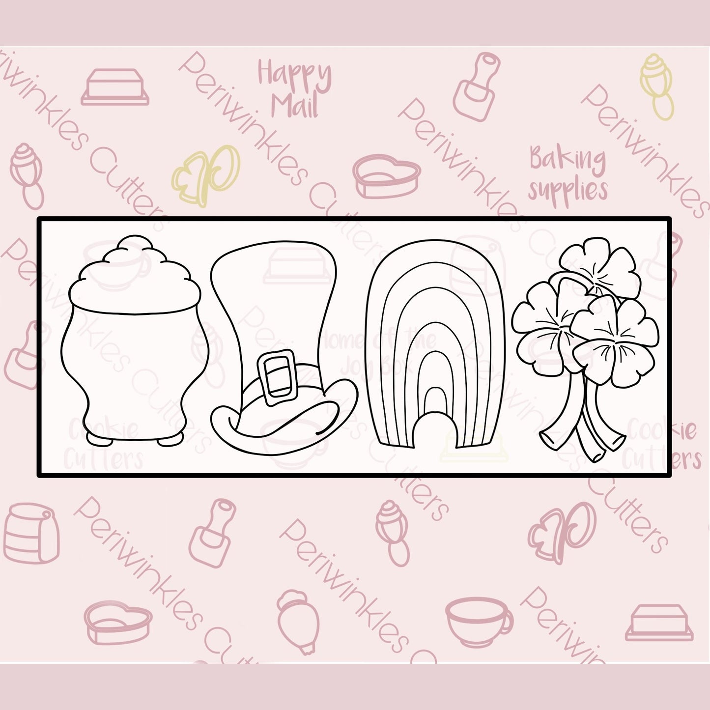 St. Patrick's Tall Set Cookie Cutter - Periwinkles Cutters