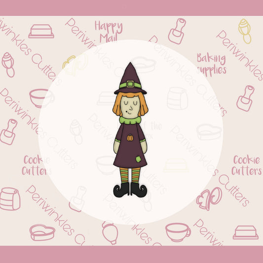 Stick Tallish Witch Doll Cookie Cutter - Periwinkles Cutters