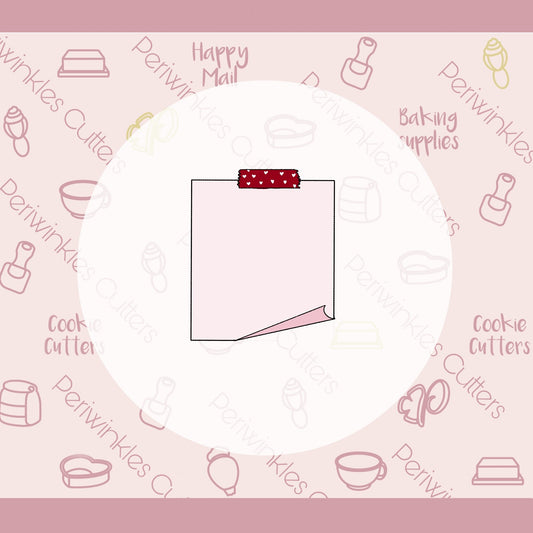 Sticky Note Cookie Cutter - Periwinkles Cutters