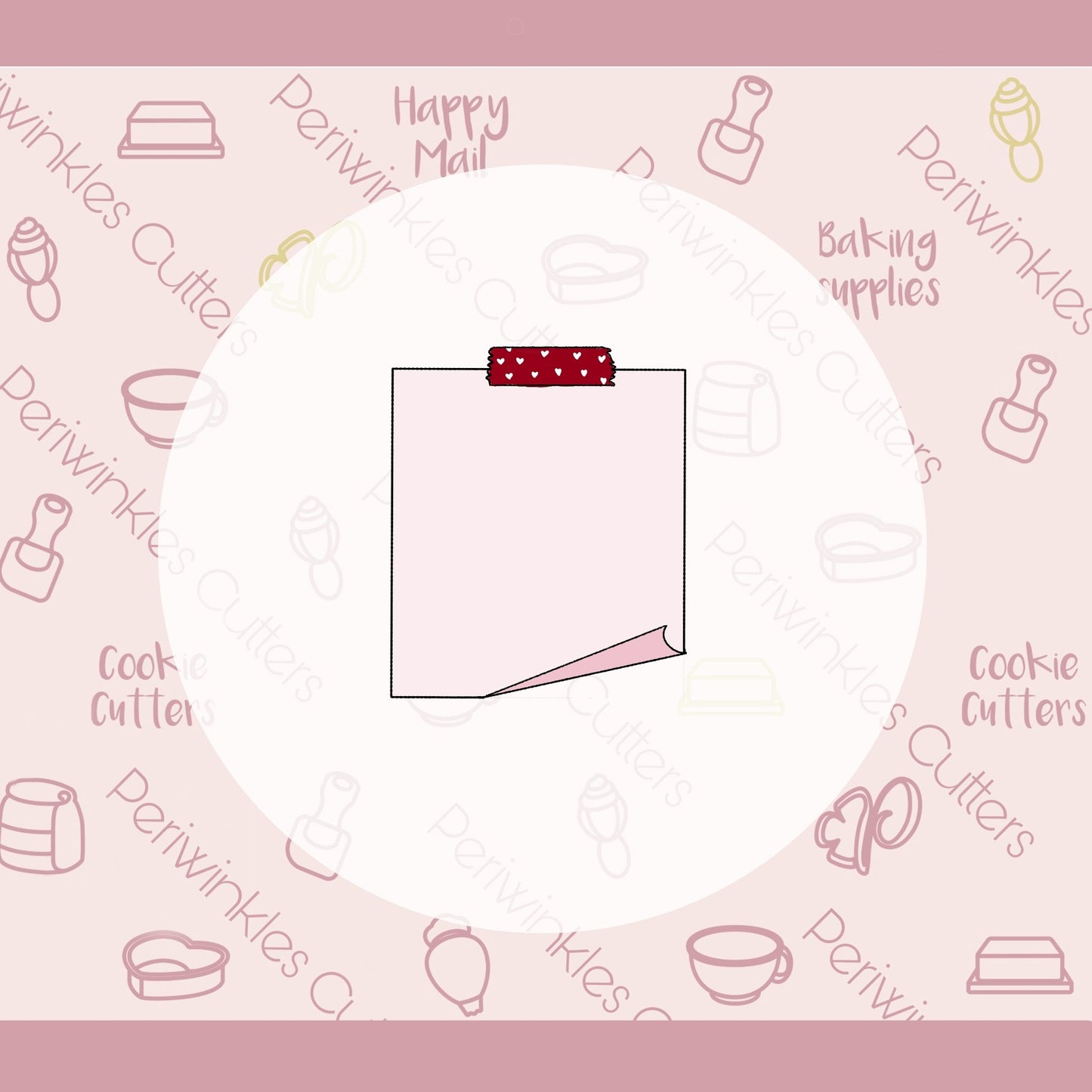 Sticky Note Cookie Cutter - Periwinkles Cutters