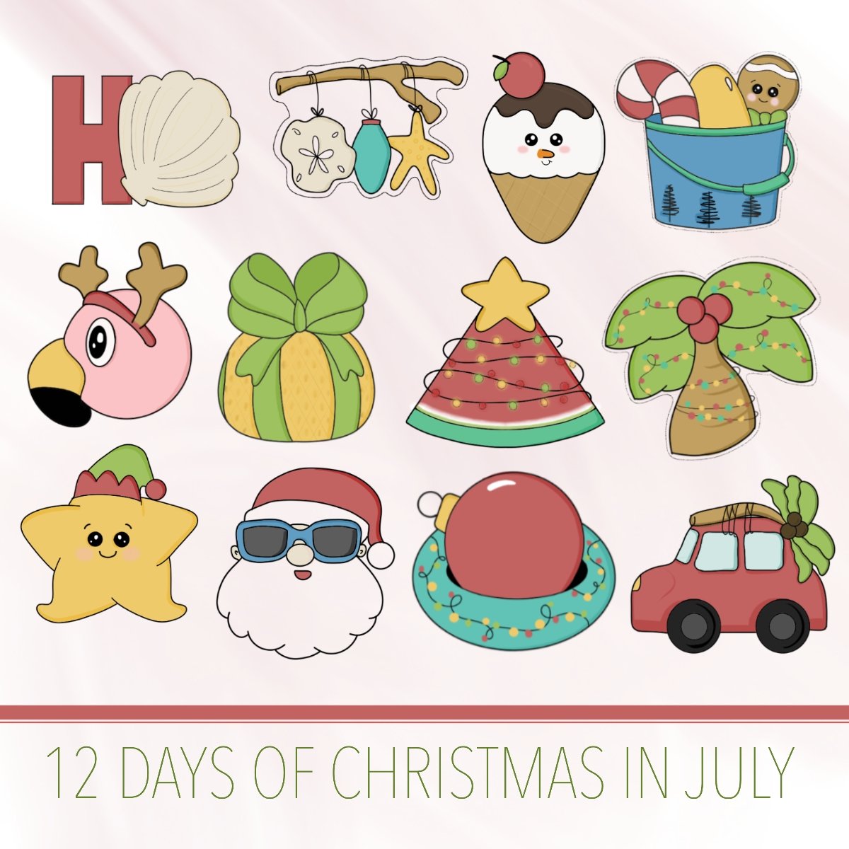 Stocking Beach Bucket Cookie Cutter - Periwinkles Cutters