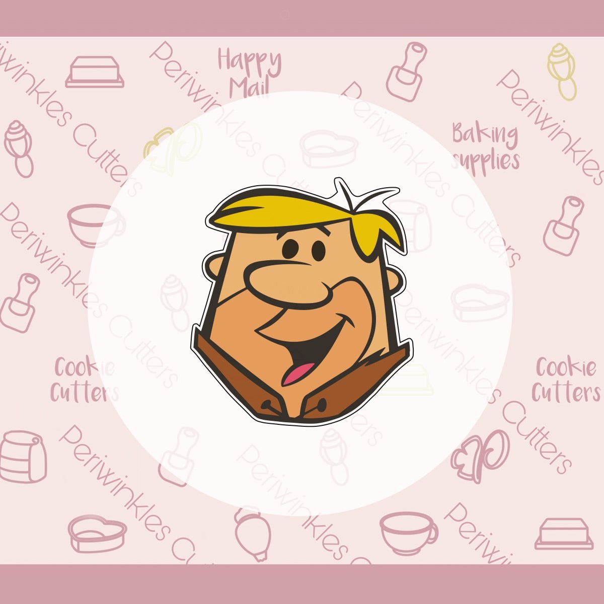 Stone Barney Cookie Cutter - Periwinkles Cutters Cookie Cutter