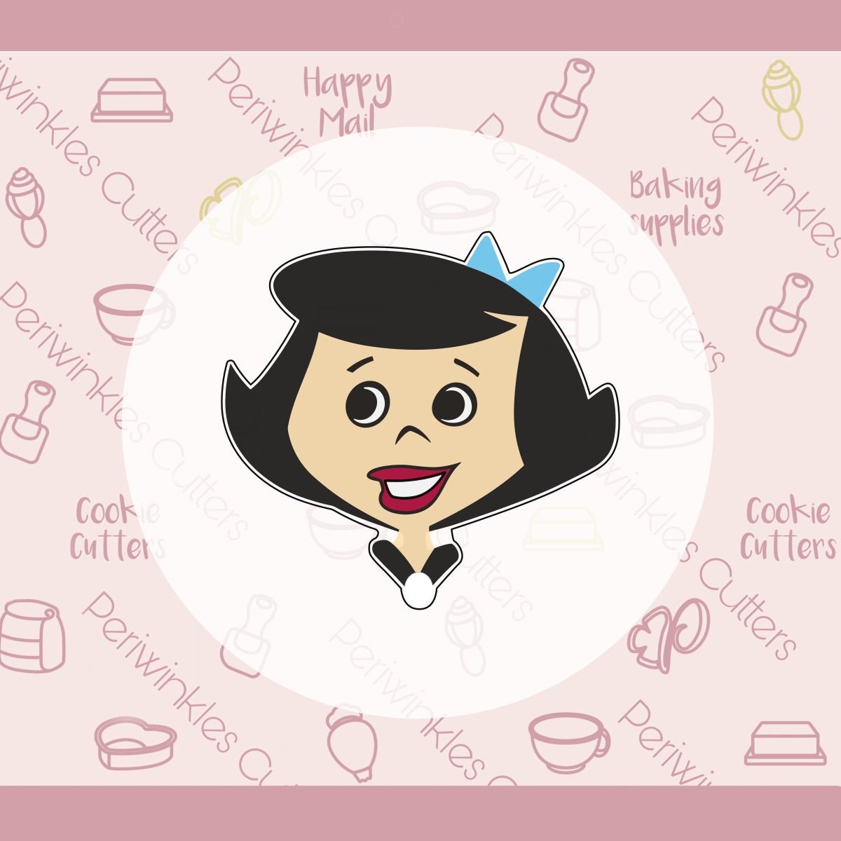 Stone Betty Cookie Cutter - Periwinkles Cutters Cookie Cutter