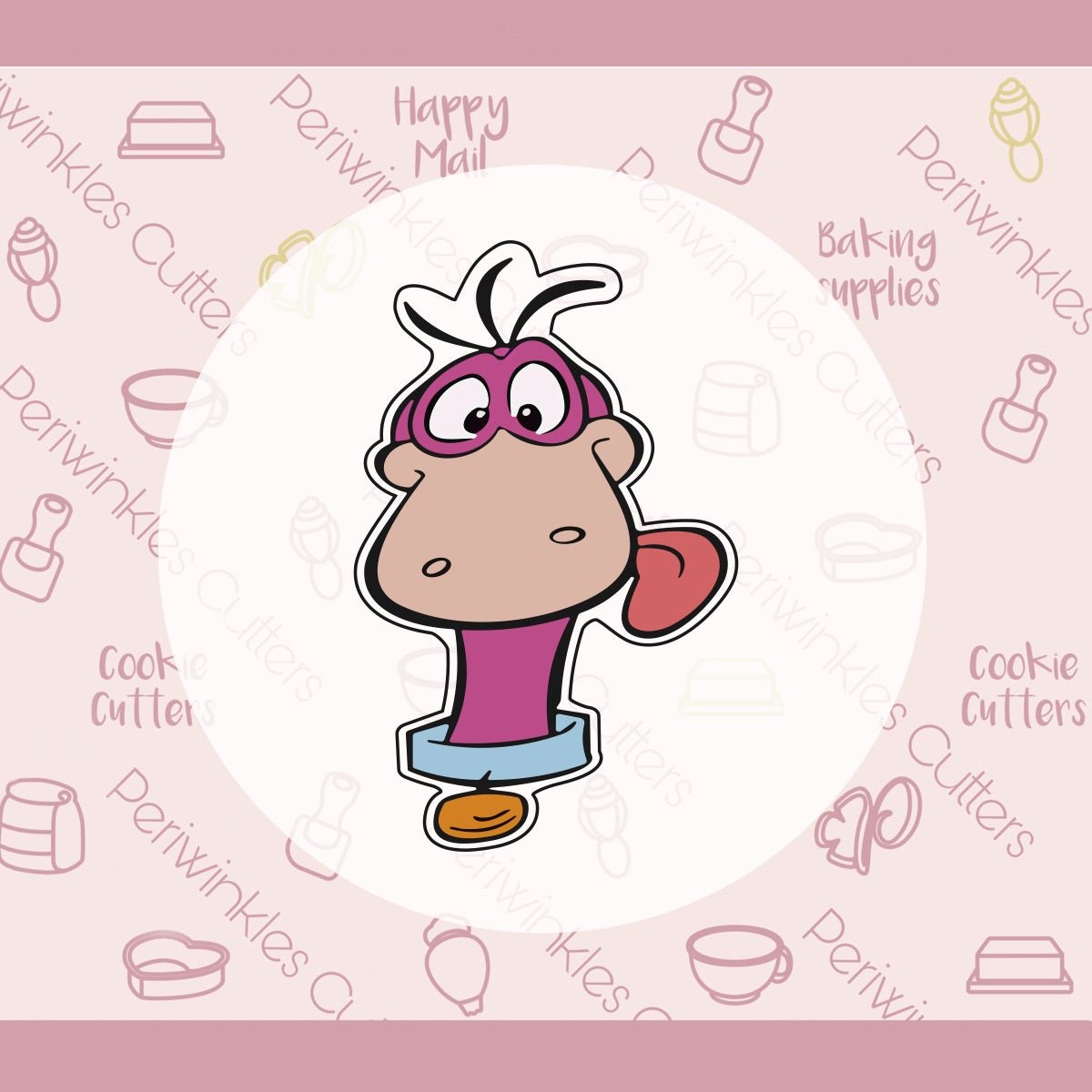 Stone Dino Cookie Cutter - Periwinkles Cutters Cookie Cutter