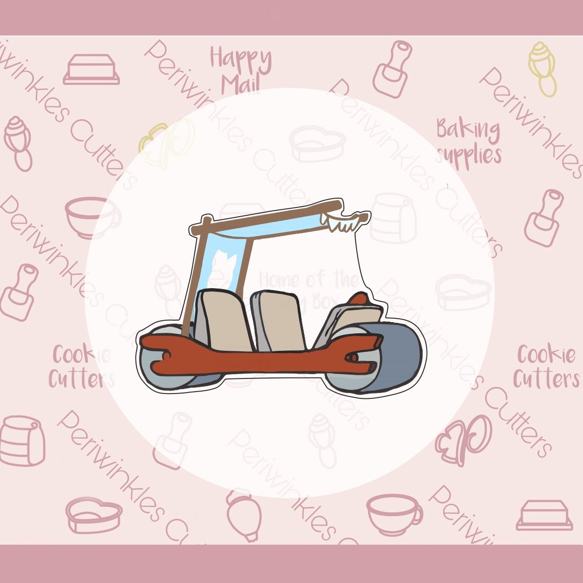 Stone Flintmobile Cookie Cutter - Periwinkles Cutters Cookie Cutter