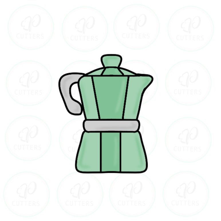 Stovetop Coffee Maker Cookie Cutter - Periwinkles Cutters