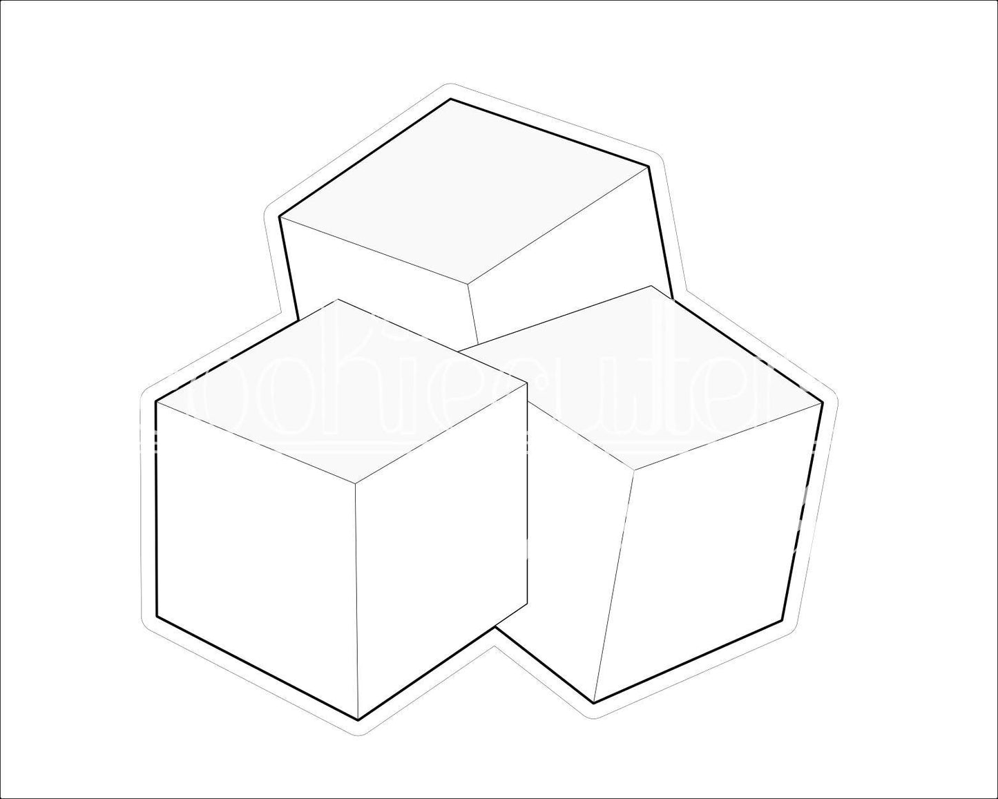 Sugar Cubes - Honeycombs Cookie Cutter - Periwinkles Cutters