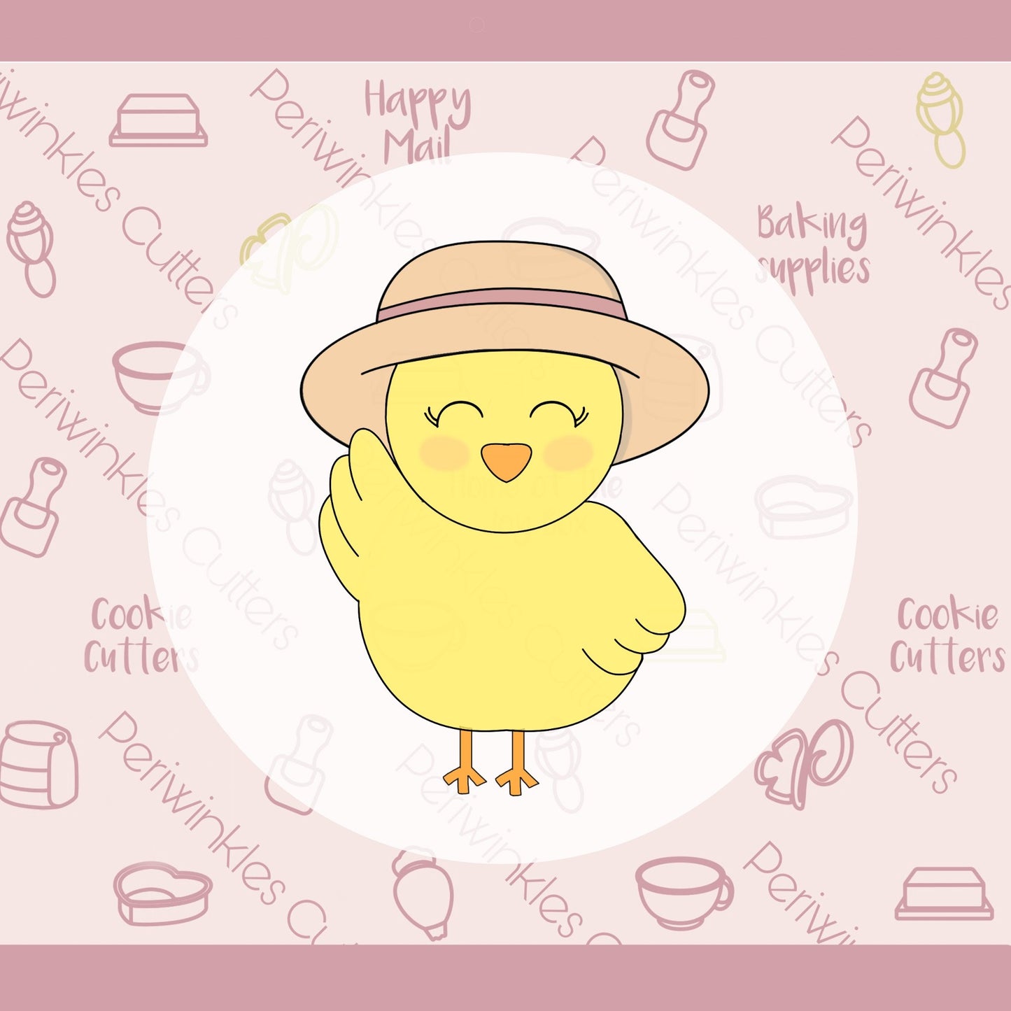 Summer Chick Cookie Cutter - Periwinkles Cutters