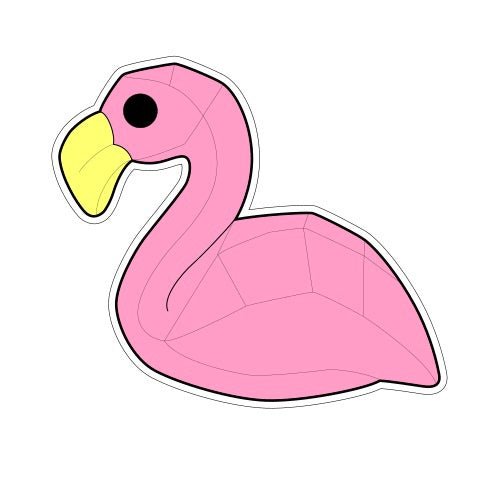 Summer Flamingo Cookie Cutter - Periwinkles Cutters