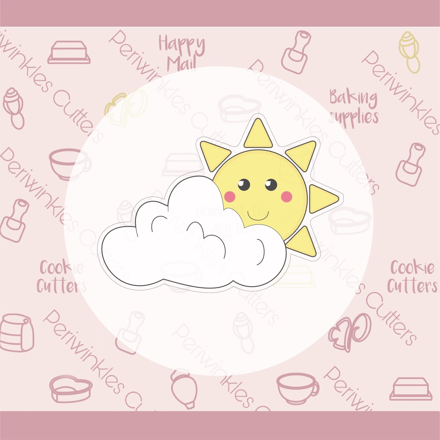 Sun Cookie Cutter - Periwinkles Cutters