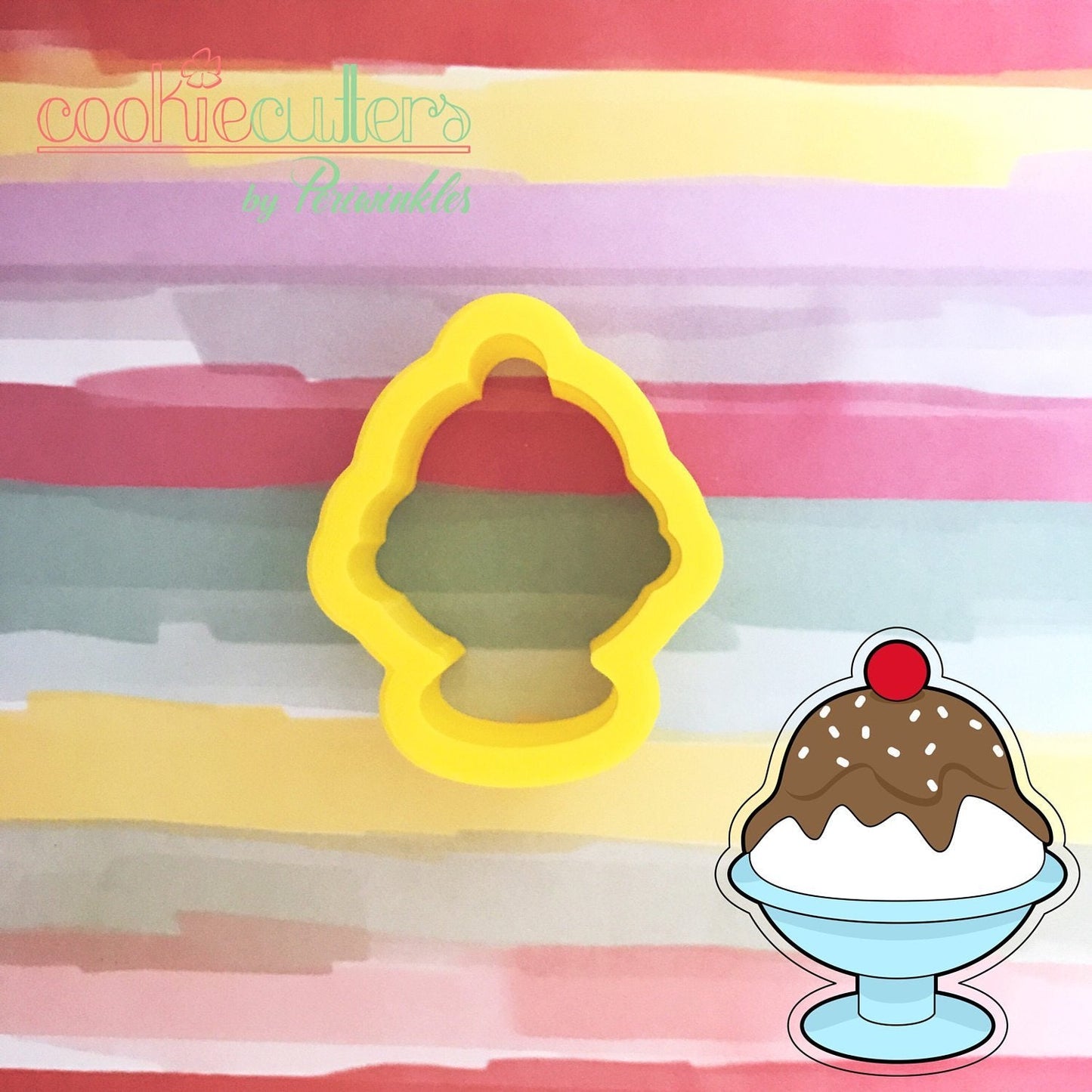 Sundae Cookie Cutter - Periwinkles Cutters