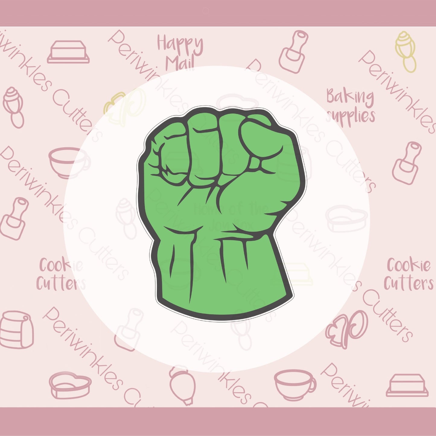 Superhero Fist Cookie Cutter - Periwinkles Cutters