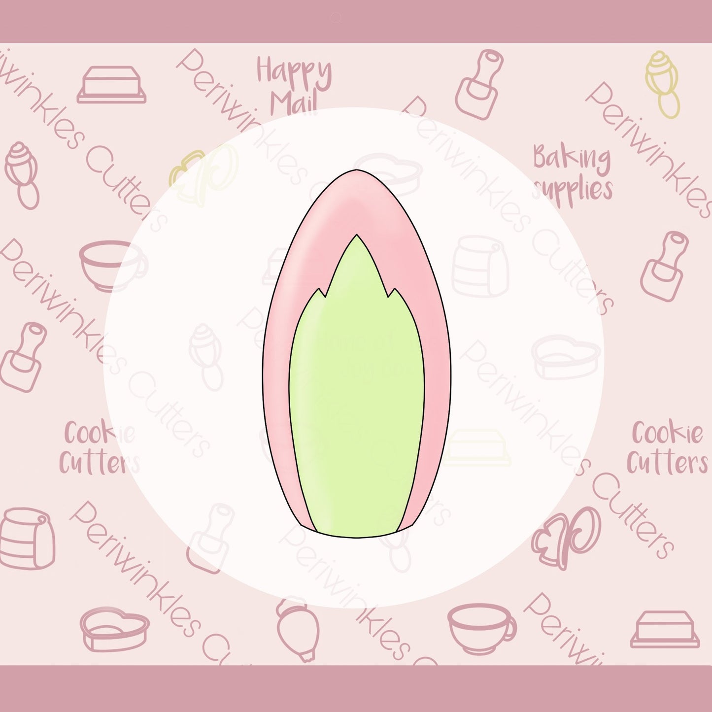 Surfboard Cookie Cutter - Periwinkles Cutters